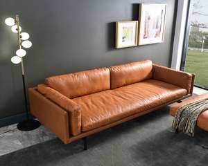 蒙特三人座真皮沙發