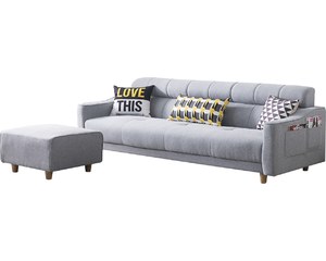 泰戈爾L型布沙發