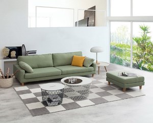 北歐格調L型布沙發