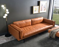 蒙特三人座真皮沙發